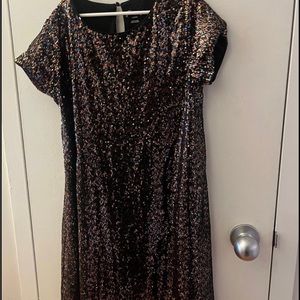 Girls colorful sparkle dress